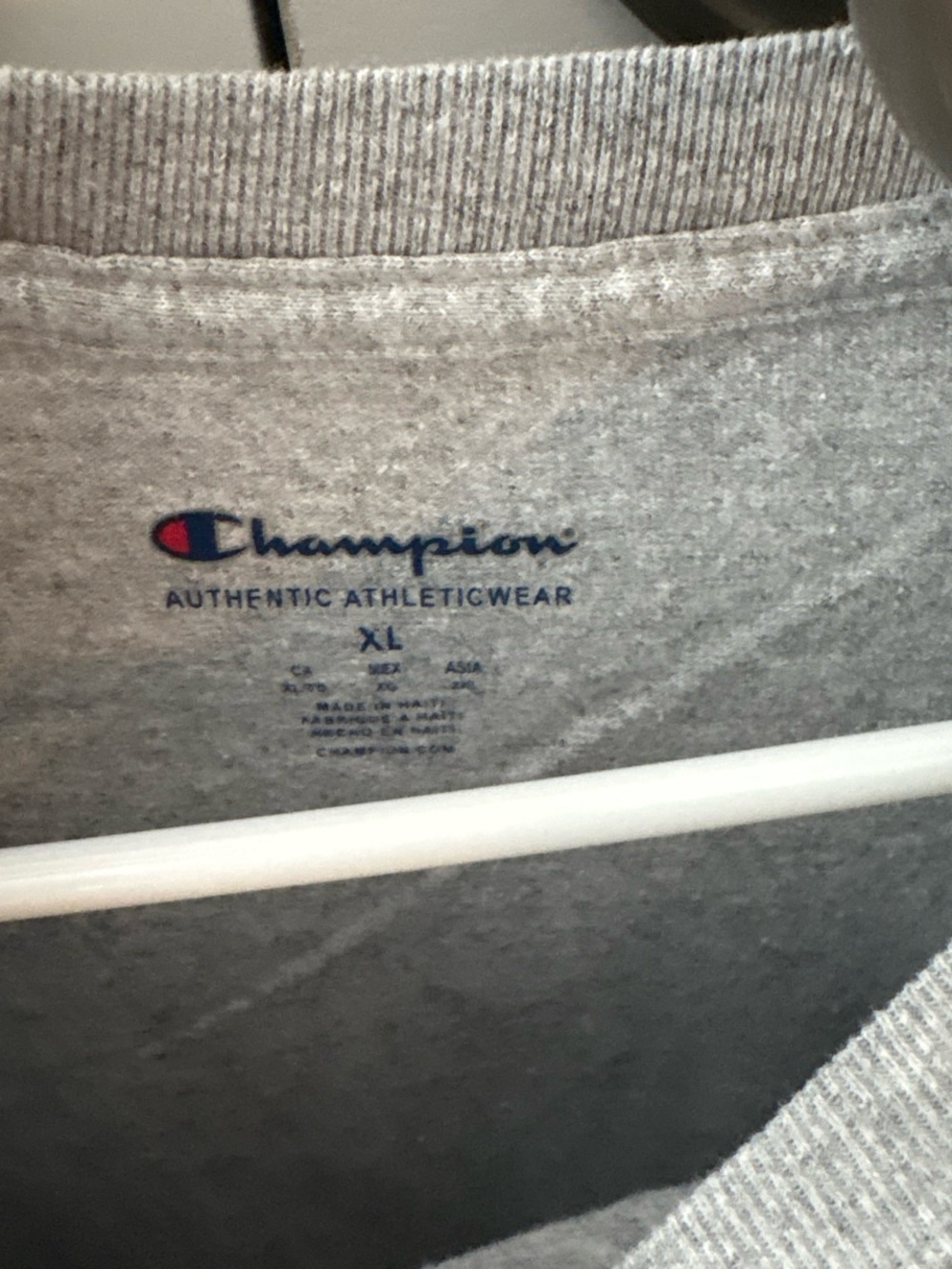 Champion Gray University of Miami Graphic Tee with Red & Green Accents - Picture 3 of 3